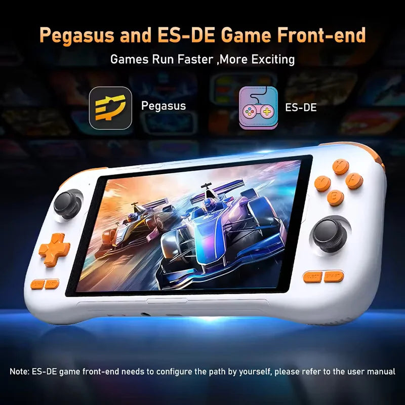 K56 Portable Gaming Console 5.5-inch Touchscreen 50 Emulators 27,000 PS1/PSP/DC/SS Games Android 14 OS 5000mAh Battery Wi-Fi 5 R