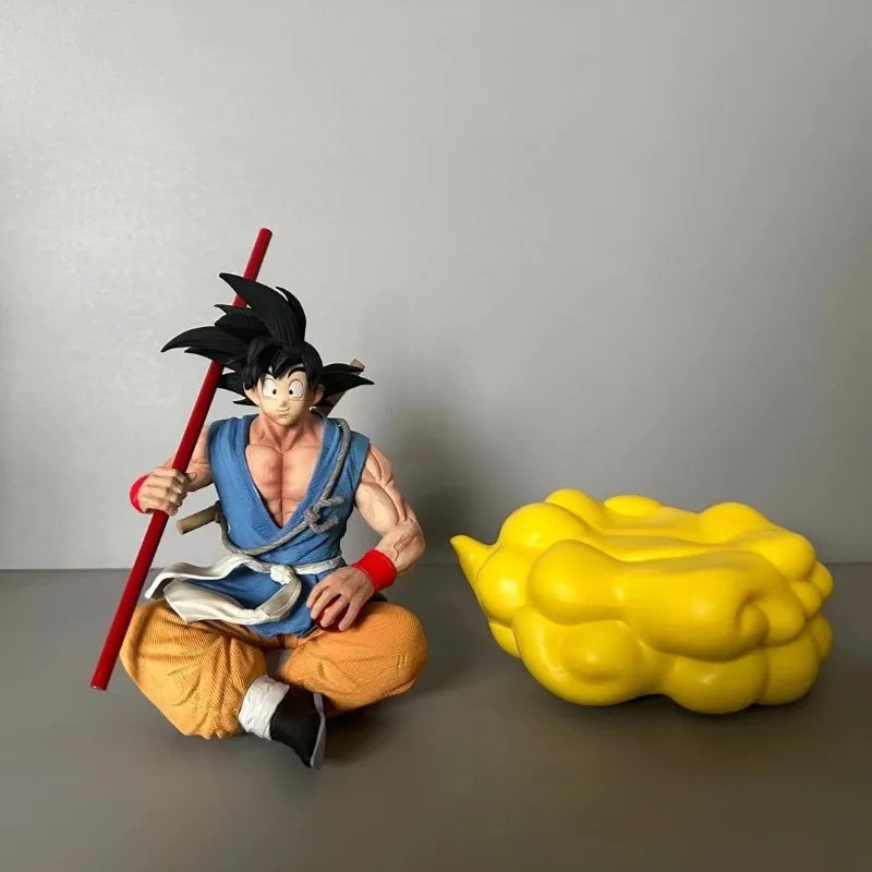Dragon Ball Z Anime Figure Son Goku with Somersault Cloud Action Figures Detachable Gk Statue Collection Model Dolls Kids Toys