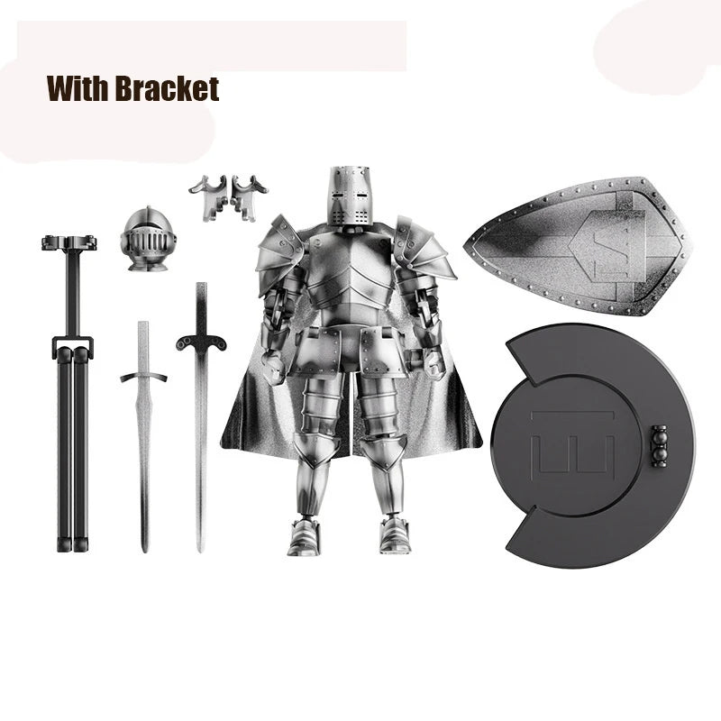 Middle Ages Warrior Action Figure Toys Retro Joint Mobility Knights Collectible Model Toy For Kids Adult Stress Relieving Gifts