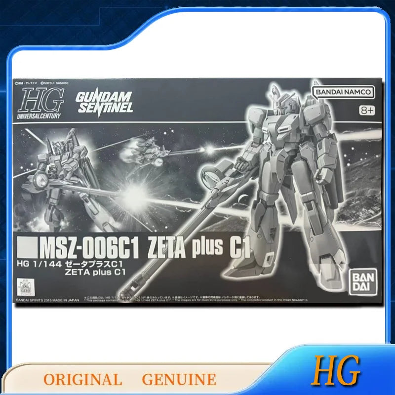 Bandai Original Genuine HG GUNDAM SENTINEL MSZ-006C1 ZETA Plus C1 Anime Action Figures Toys Kids Gift Assembly Model Ornaments