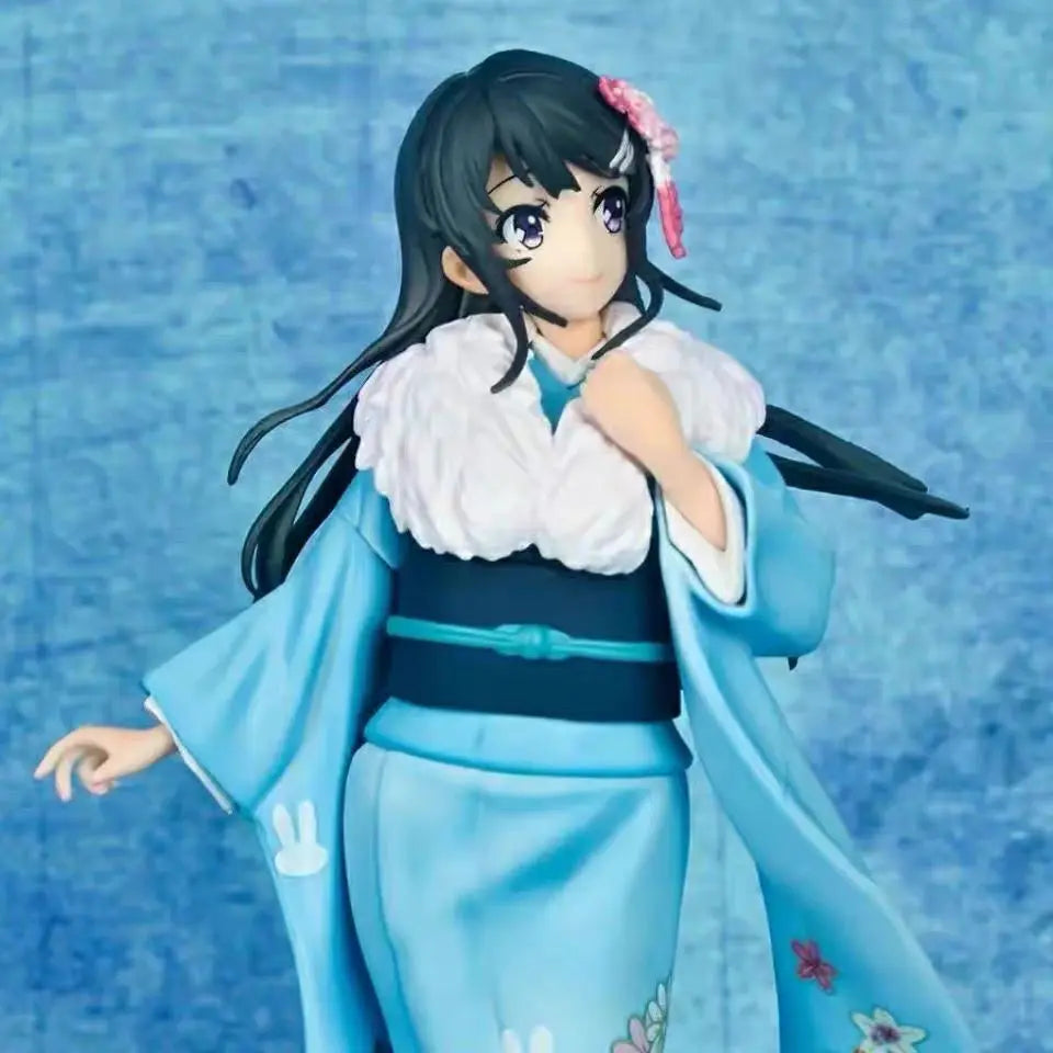 Mai Sakurajima Kimono action Figure In Stock Rascal Does Not Dream of Bunny Girl Senpai Anime Collectible Desktop Decor Gift