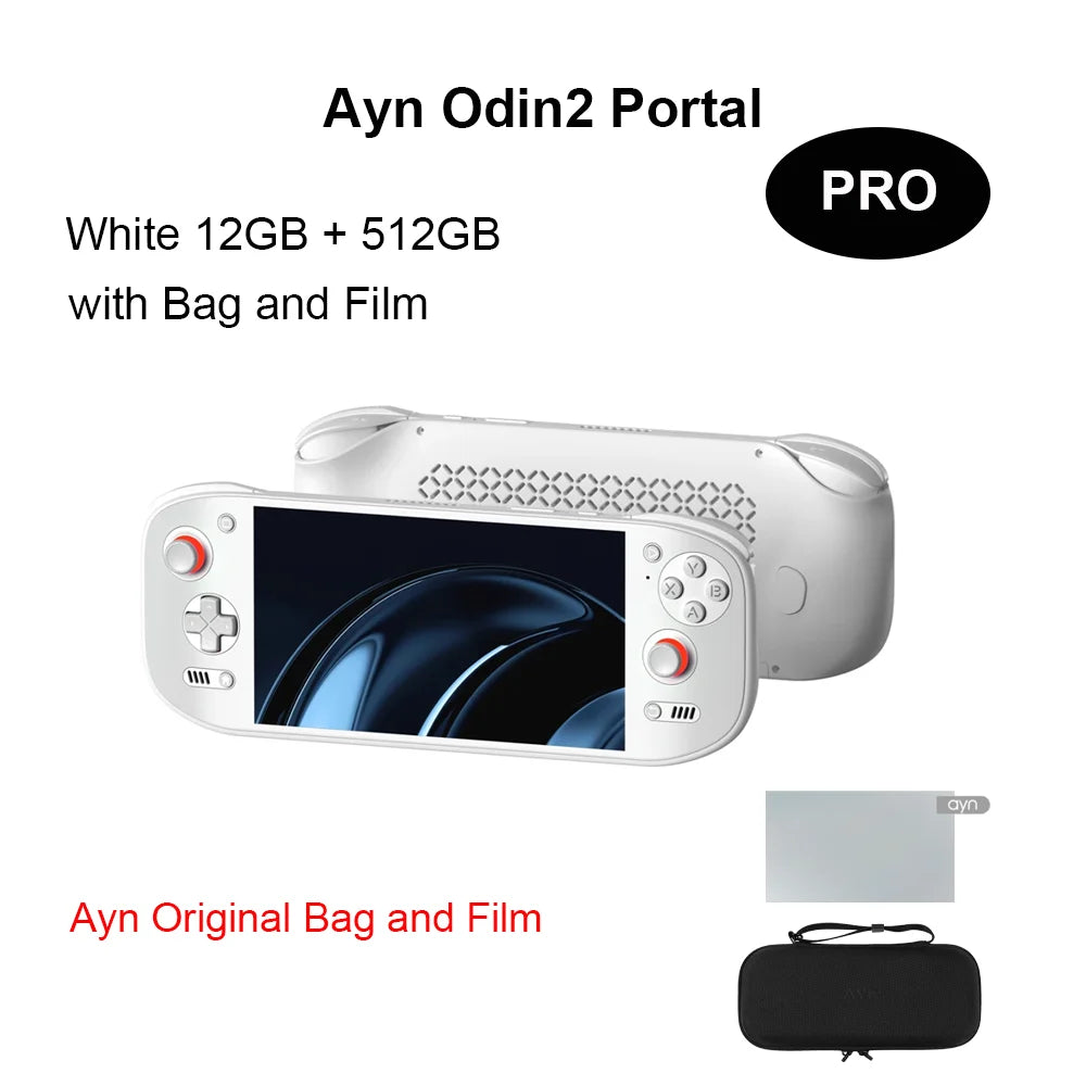 Ayn Odin2 Portal with Bag and Film Handheld Game Console 8Gen2 Base Pro Max Odin2 Portal 7Inch Screen Android Game Console