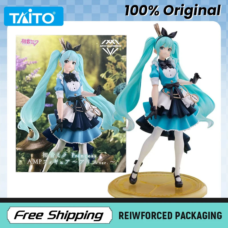 In Stock TAITO Artist Masterpiece Hatsune Miku Princess Alice Anime Figure Model Original Toys Ornament Gifts Collecting