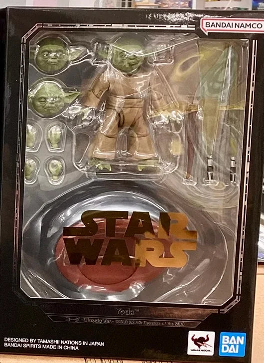 [In Stock] 100% Original Bandai S.H.Figuarts Yoda Classic Edition Star Wars Episode III: Revenge of The Sith Action Figure Toy
