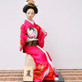 12inch Japanese Geisha Doll Statuette Sitting Figurine Japanese Kimono Kokeshi Kabuki Geisha Handicraft Ornament Birthday Gift