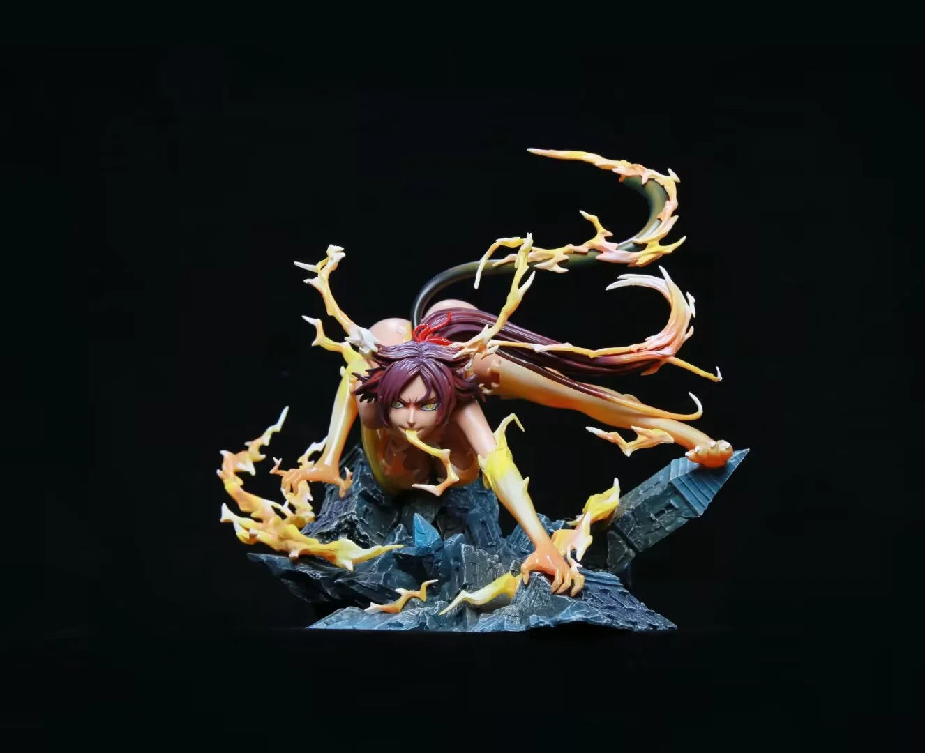 23cm Bleach Figure Shihouin Yoruichi Action Figures Black Cat Sexy Girl Doll Desk Decoration Statue Collection Model Toys Gifts