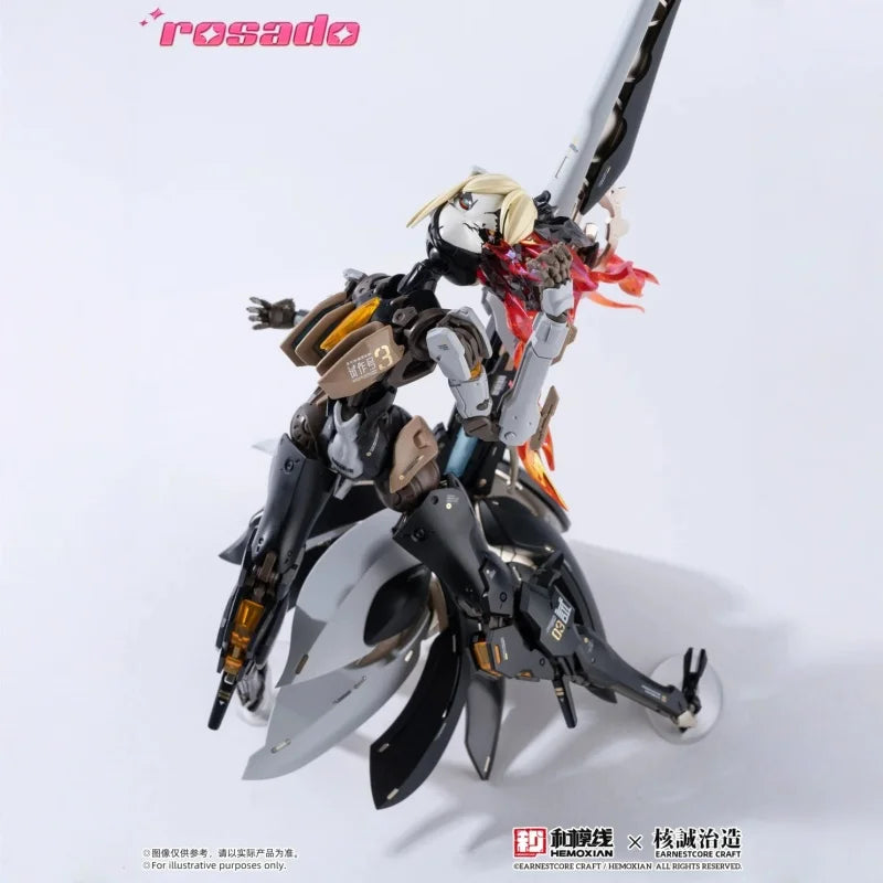 1/10 HEMOXIAN Rosado RS3 Full Action Plastic Model Kit Starflower Lily Assembly Anime Figure Robot Girl Collectible Toys FS