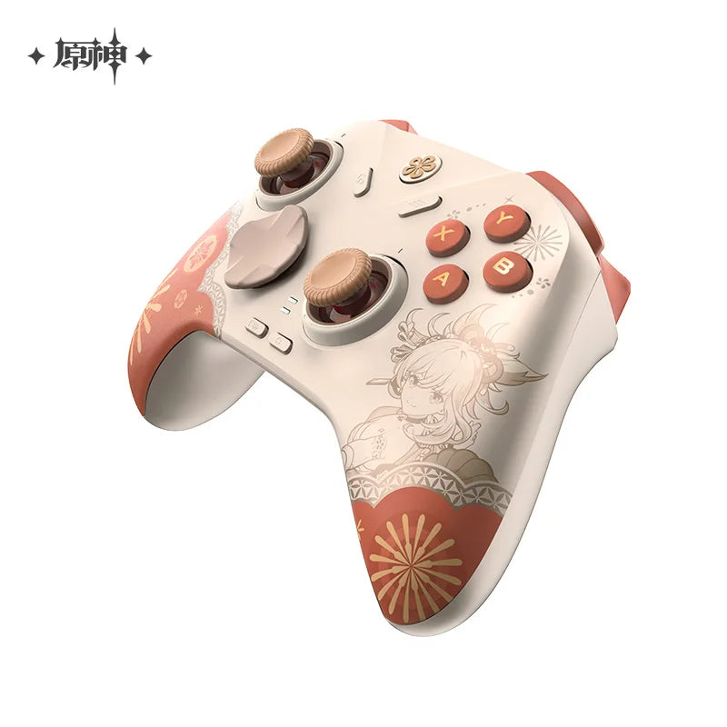miHoYo Genshin Impact Yoimiya Wireless Gaming Controller Gift Box Accompanying Ornaments with Magnetic Charging Base for Steam
