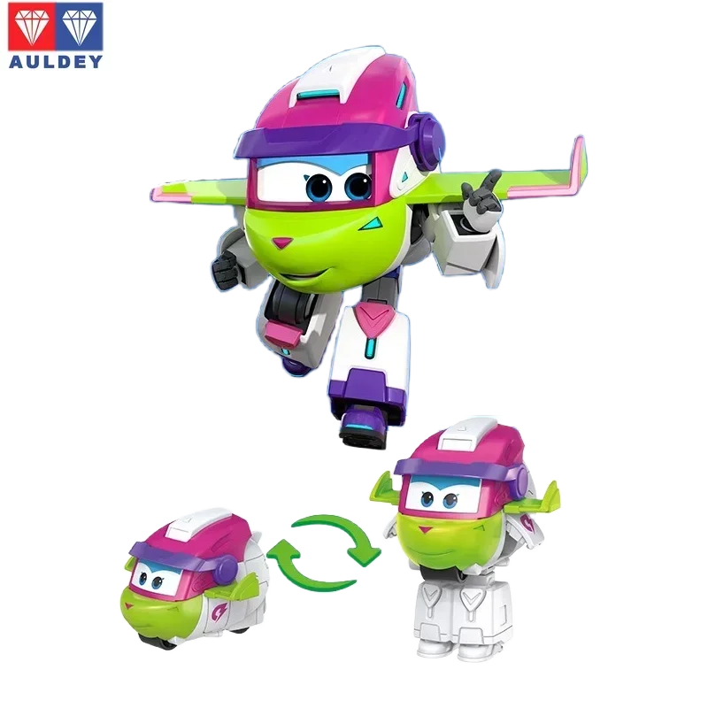 Genuine Auldey Super Wings Series, Pointy Dino Giant Transforming FirefighterKids Educational Robot Toy Kids Interactive Toy Set