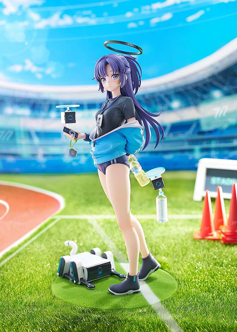 Good Smile Max Factory Blue Archive Hayase Yuuka Gym Uniform 1/7 240mm Anime Figure Artificial Grass Base Collectible Statue