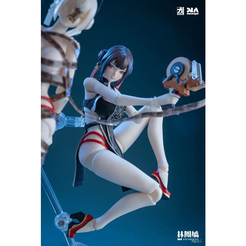 Brand New Zhen Yi Lu Lin Feng Jiao 1/10 18CM Action Figure Movable Collectible Model with Replaceable Faces Hands Accessories