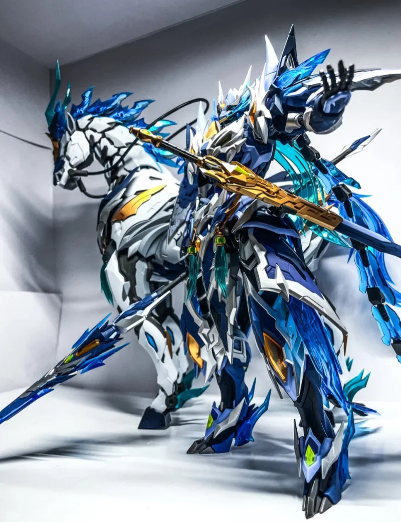 In Stock Motor Nuclear Mnp-Xh05 Zhaoyun Assembling Alloy Skeleton Mecha Tianyouxing Longdanhujiang With Horse Movable Model Toy