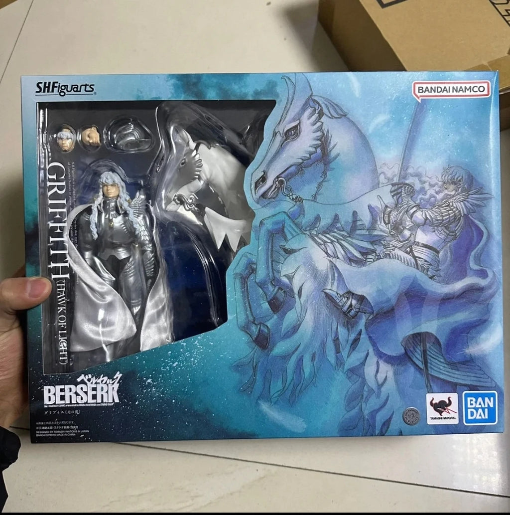 In Stock Original Sh Figuarts Griffith SHF Hawk of Light Action Figures Model Toys Anime Figure