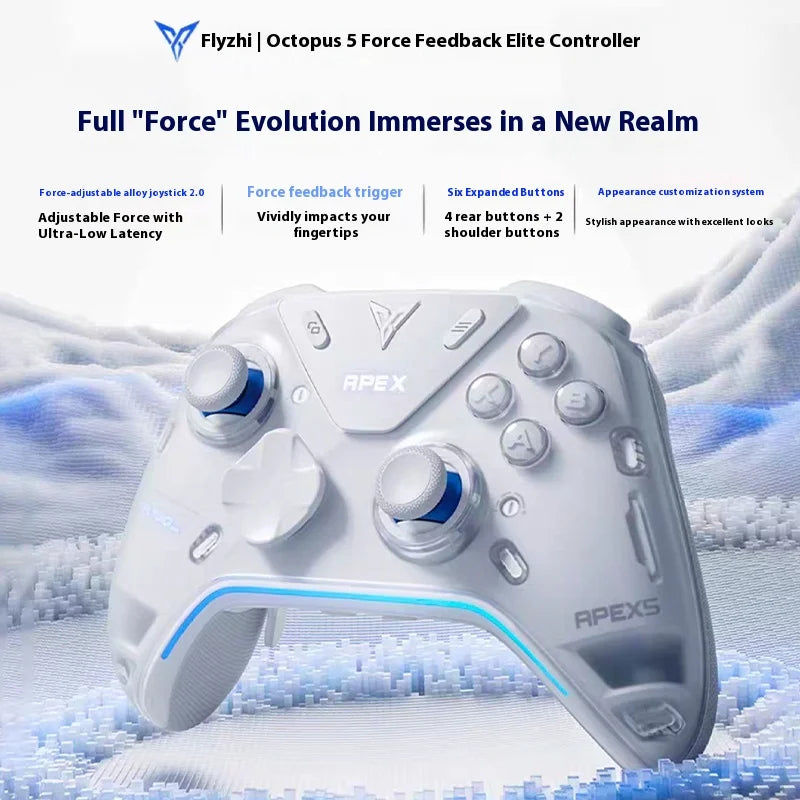 Flydigi Original APEX 5 Wireless Gaming Controller Precision Control lmmersive Vibration for Pc Suporte Switch Mobile TV Box