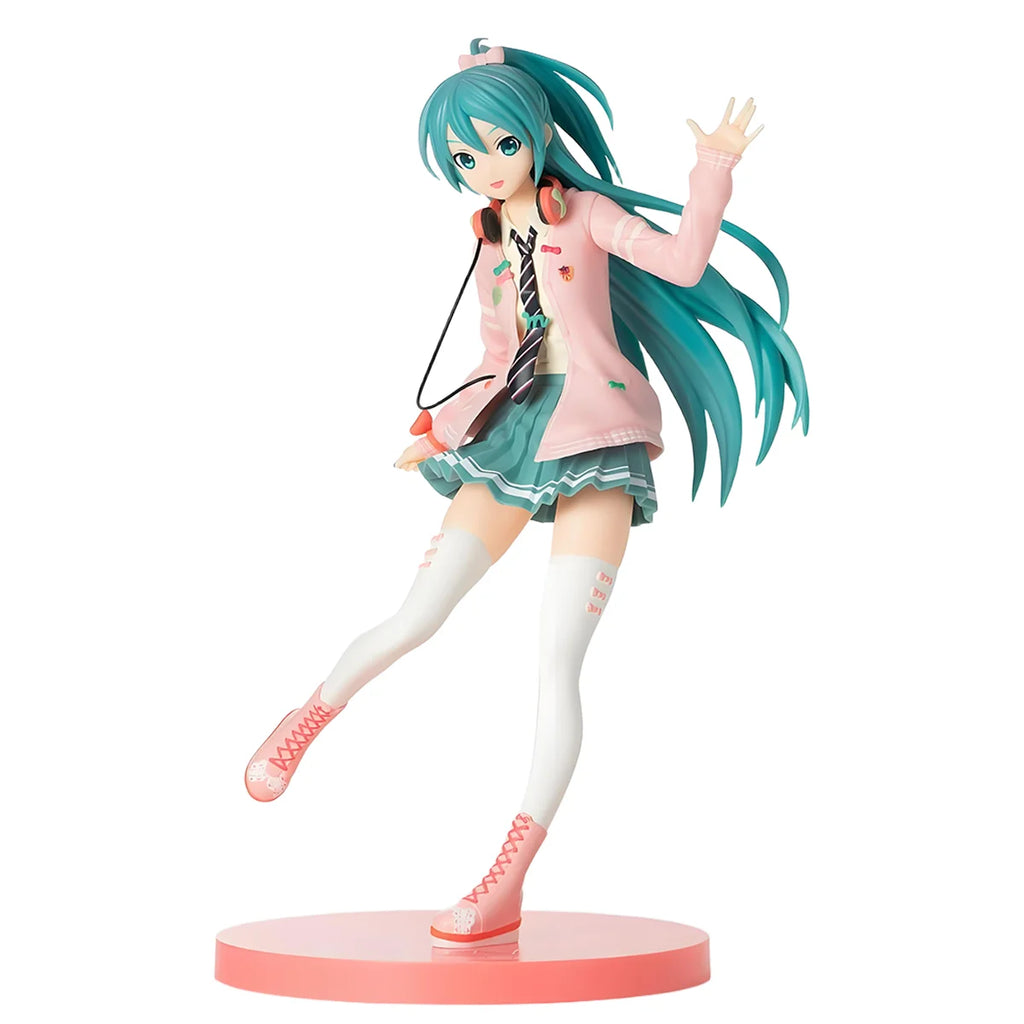 In Stock SEGA SPM Hatsune Miku Project DIVA Arcade Future Tone Hatsune Miku Ribbon Girl PVC 23CM Anime Action Figures Model Toy