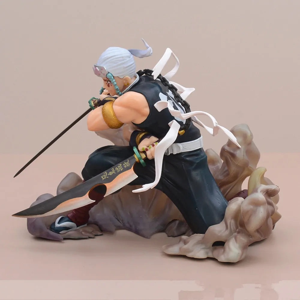 Demon Slayer Uzui Tengen Anime Figure Figuarts ZERO Tengen Uzui Action Figure Kimetsu no Yaiba Figure Adult Model Doll Toys 14cm