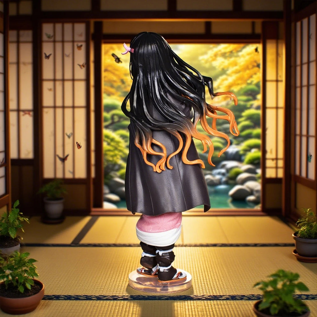 22cm/8.7in Anime Demon Slayer Figure Nezuko Figure Collection Statue Model Toy Gift