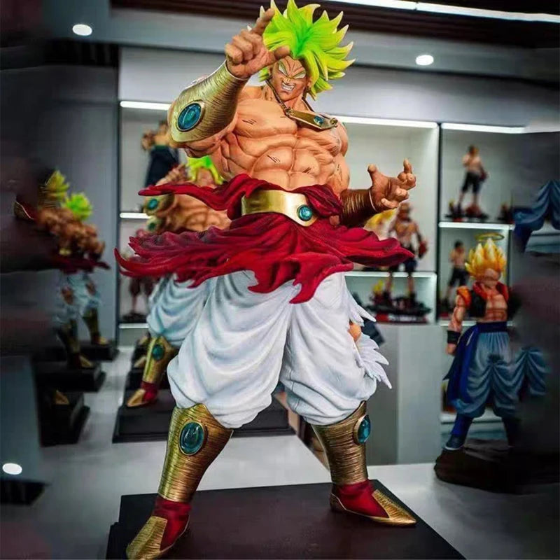 CK&Jt Statue Broli Anime Figure Dragon Ball Z Broly Super Saiyan PVC Action Figures 50cm/19.69inch Collection Mode Toys Gifts
