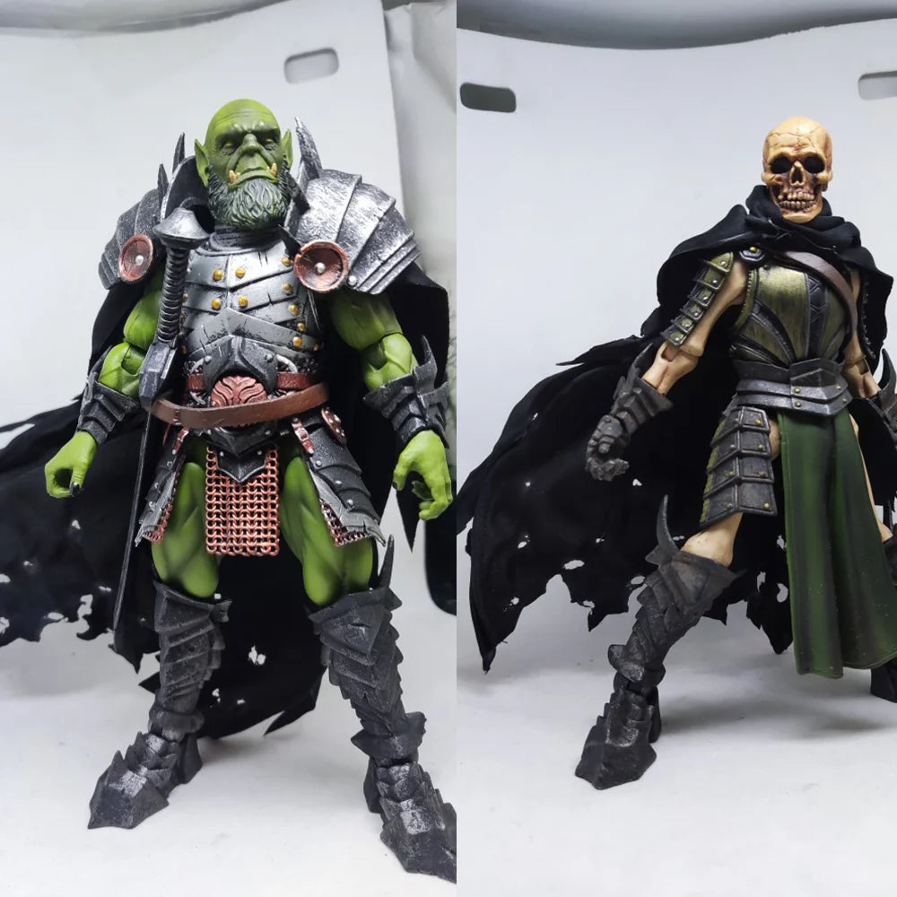 Handmade 1/12 Scale Male Soldier The Four Horsemen Mythical Legion Orc Skull Cloak Accessories For 6in Action Figure Model