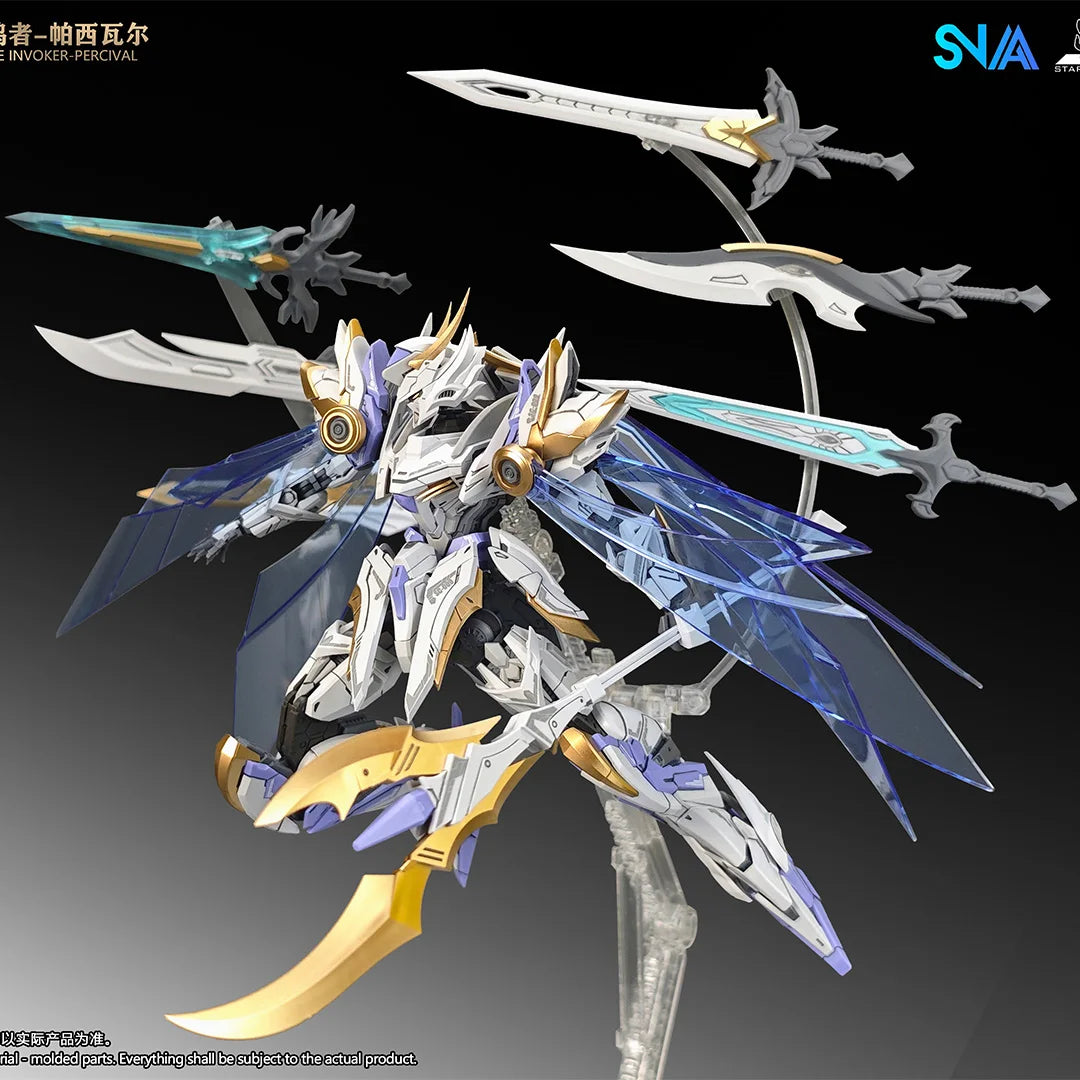 SNAA Divine Invoker Percival Round Table Knights 1/144 Scale China Original Mecha Assembly Plastic Model Kit Collectible Figure