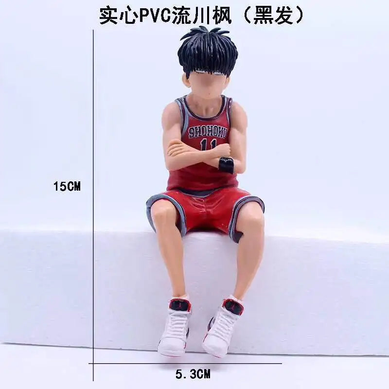 Japan Anime Figure Slam Dunk Toy Doll Sakuragi Hanamichi Rukawa Kaede PVC Cake Figurine Decoration Model Props 15cm