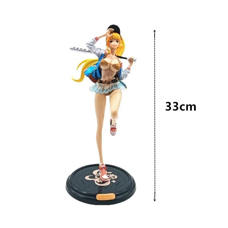 33 cm Anime One Piece Nami Puppe Handgefertigte PVC Sammlerstück Desktop Dekoration Statue Modell Puppe Spielzeug Geschenk Ornamente