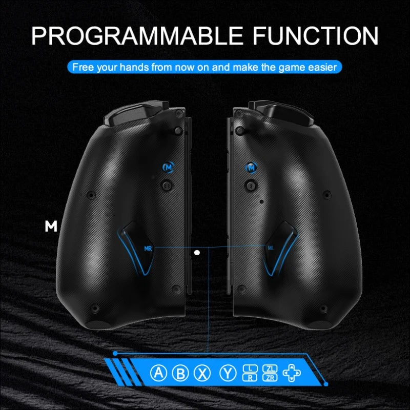Wireless Gamepad for Switch Joycon Left And Right with Color Lights Six-Axis Body Sense Back Button Wake up Feature for Switch