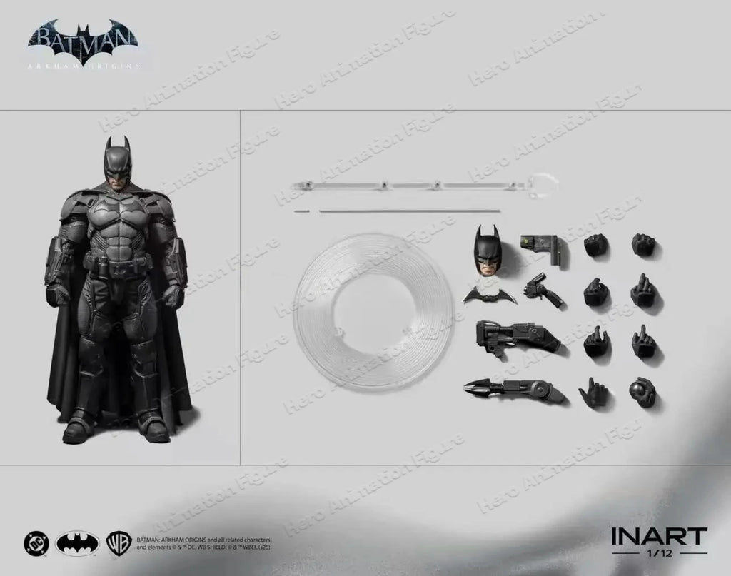 Out of stock INART "Batman: Arkham Origins" Batman 1/12 Action Figure Soldier Standard Edition