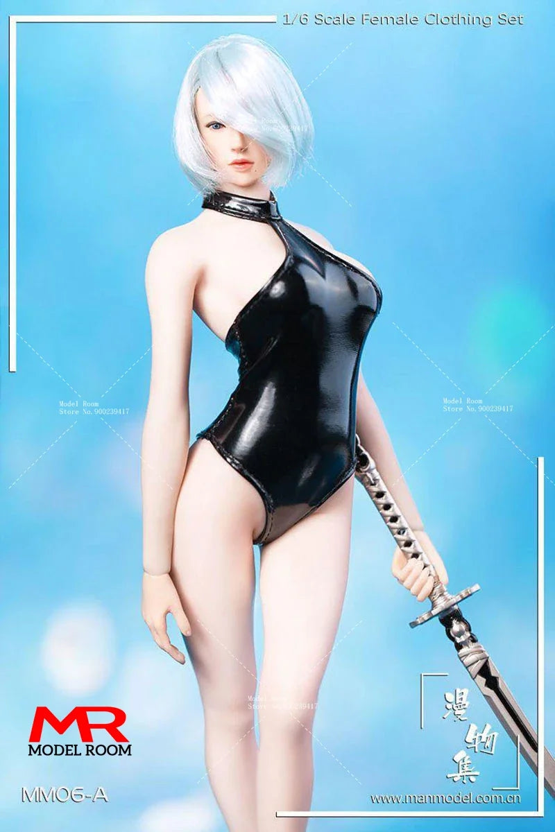TF TOYS TF01 1/6 Scale 2B Girl Dress Head Sculpt Cosplay Clothes Props Fit 12'' TBL S10D Female Soldier Action Figure Body Dolls