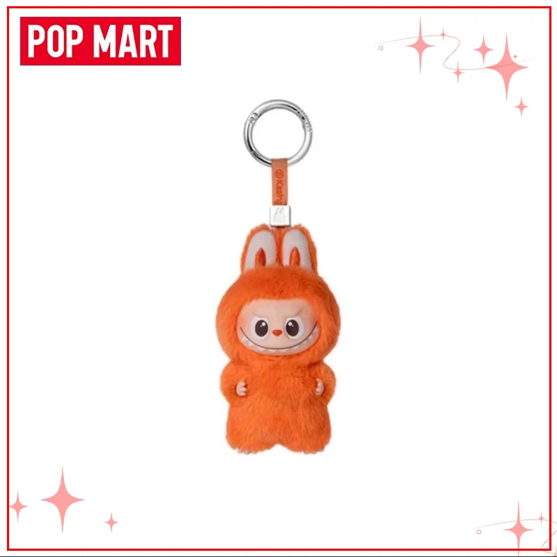 POPMART Чудовищата Лабубу V4 Pin for Love Series Blind Box Vinyl Face Plush Doll Visual Keyring Toy Коледни подаръци