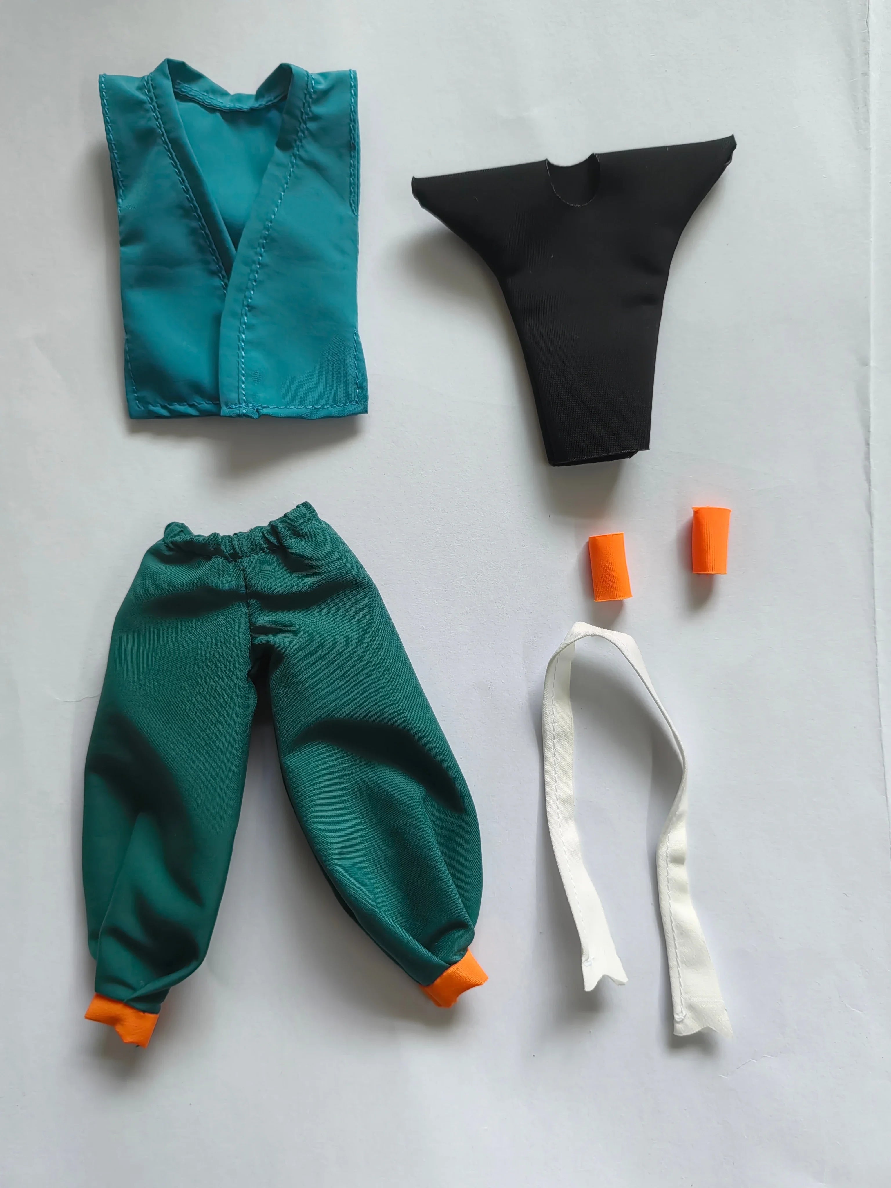 For Dragon Ball Clothes Series Figures Goku Daoist Robe Orange Uniforms Training Suit Goku Clothes Accessories Shf Toy No Figure