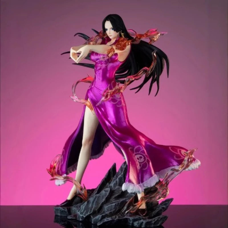 New One Piece Make A Finger Heart Boa Hancock Handmade Desktop Ornament Model Statue Collection Toys Boys Birthday Gift