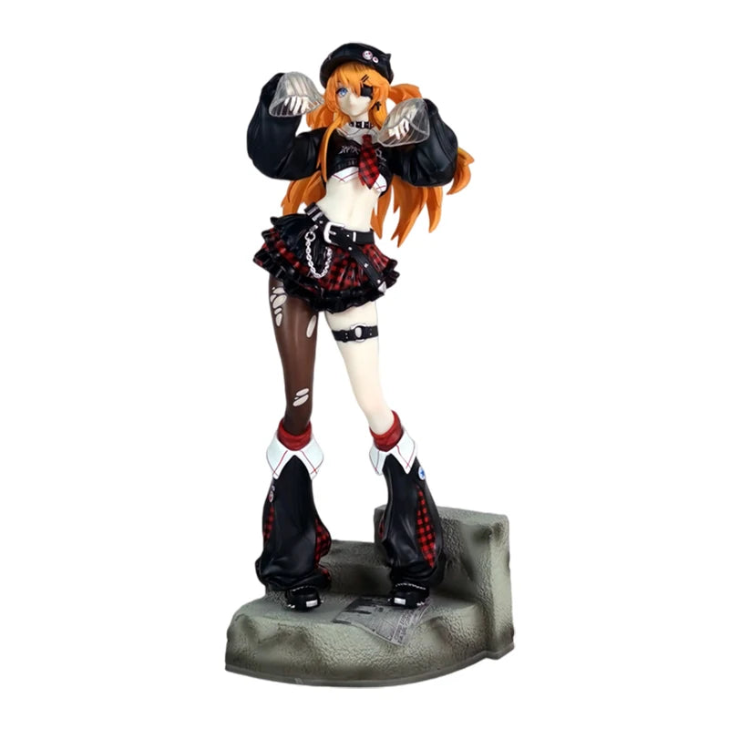 Rock Band Germinating Elephant Asuka Anime Hand-Made Figure Beautiful Girl Action Toy Collectible Model Ornament for Table Set