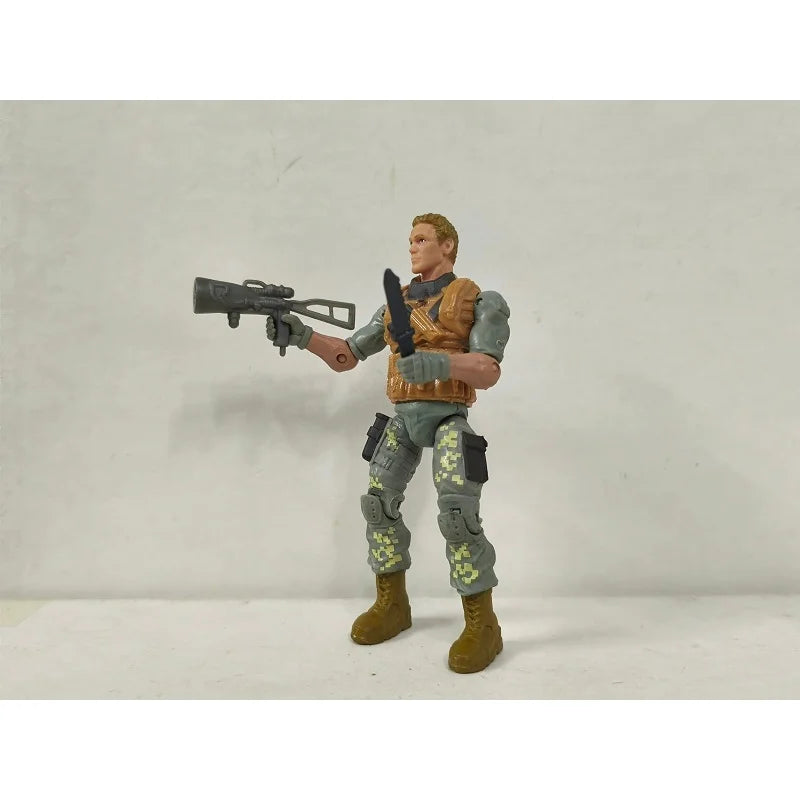 3.75" Gi Joe the trickshot logan chance w/5pcs Accessories Action Figure