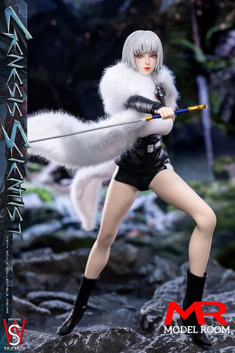 SWtoys FS070 1/6 Genesis Scientist Action Figure with Movable Eyes 12'' Female Soldier Silicone Body Full Set Collectible Model