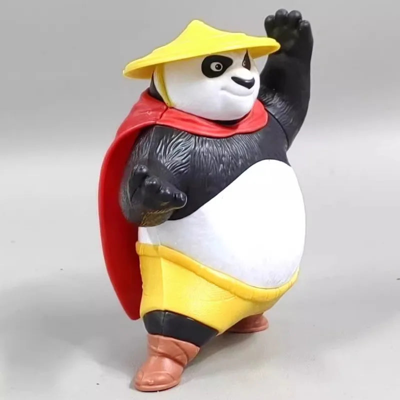 Kungfuse Pandase Q Verison Poes Foxse Action Figures Kungfuse Pandaes Model Toy Children's Gift Ornament Collection