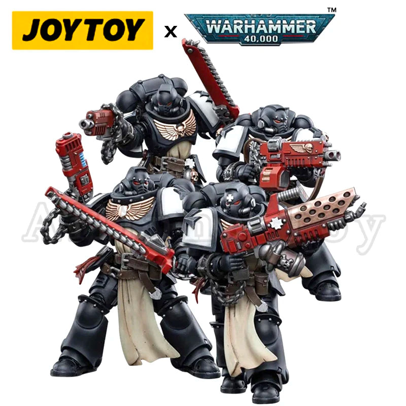 JOYTOY 1/18 Action Figure 40K Black Templars Squads Anime Collection Military Model