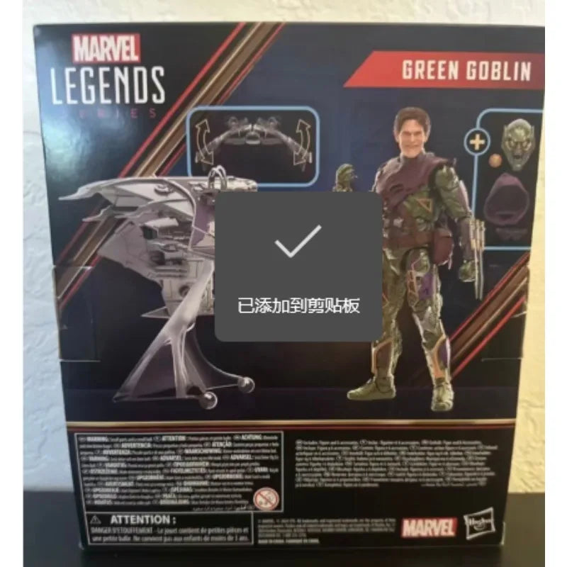 Original Hasbro Marvel Legends Series SPIDER-MAN No Way Home GREEN GOBLIN Anime Figure Toy Collection Gift