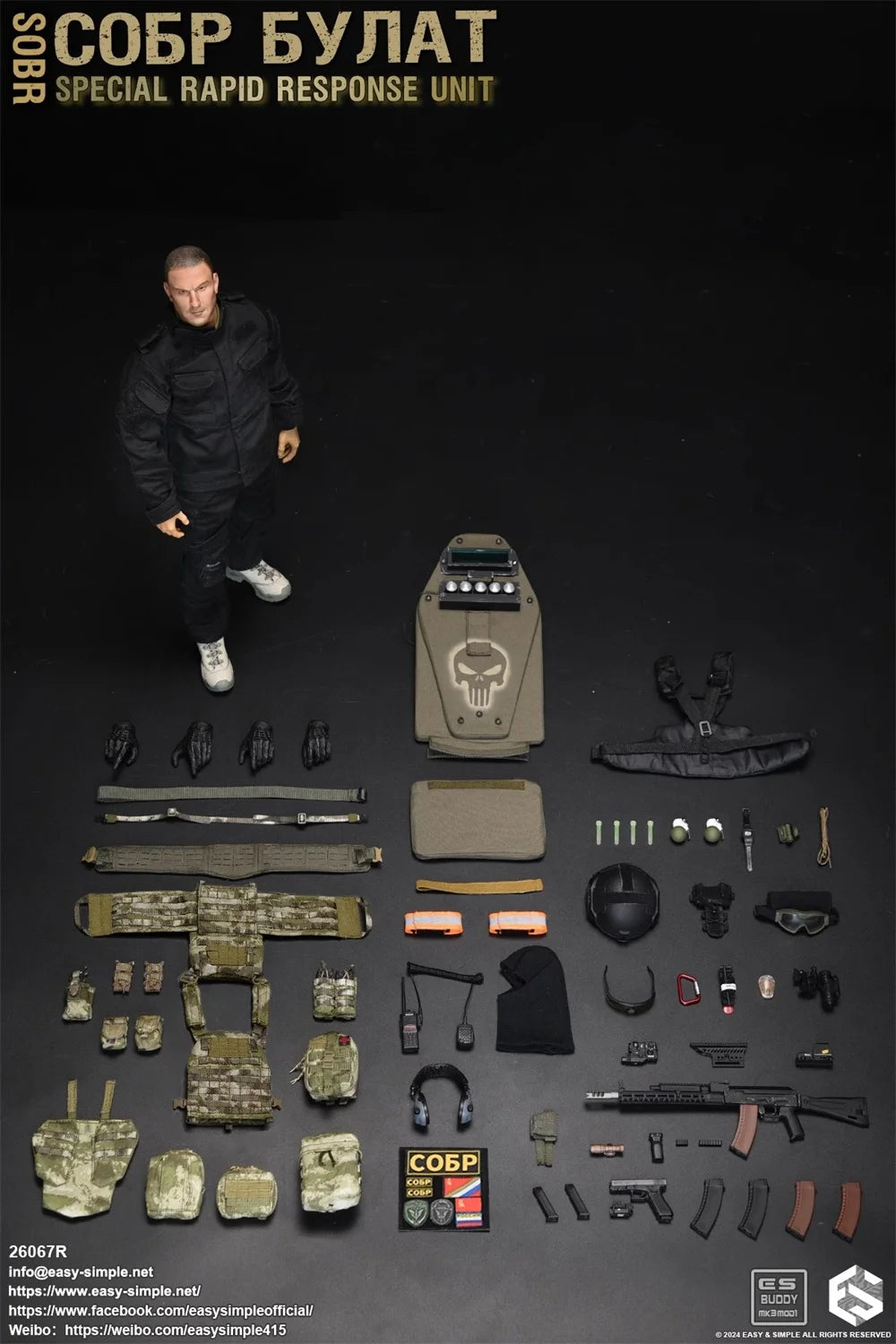 1/6 Easy&Simple ES 26067R The Russian Action Figure Soldier Operation Unit Full Set Moveable Action Figure Gift For Fans Collect