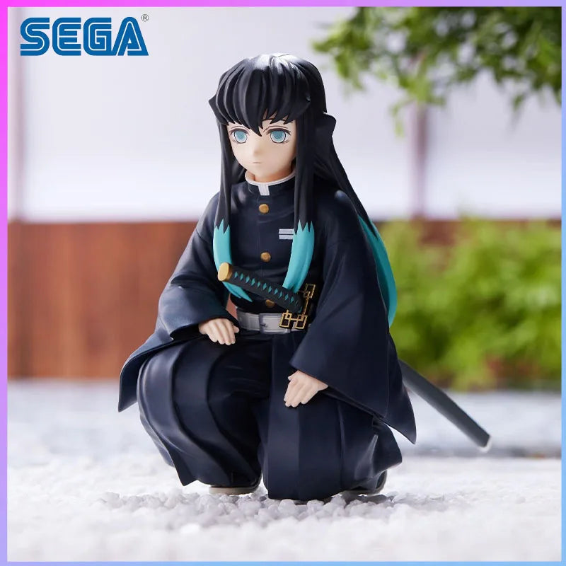 SEGA In Stock Chibi Sitting Series Demon Slayer Muichiro Tokito Hashira Meeting in stock Model kit original Gifts Toys Model