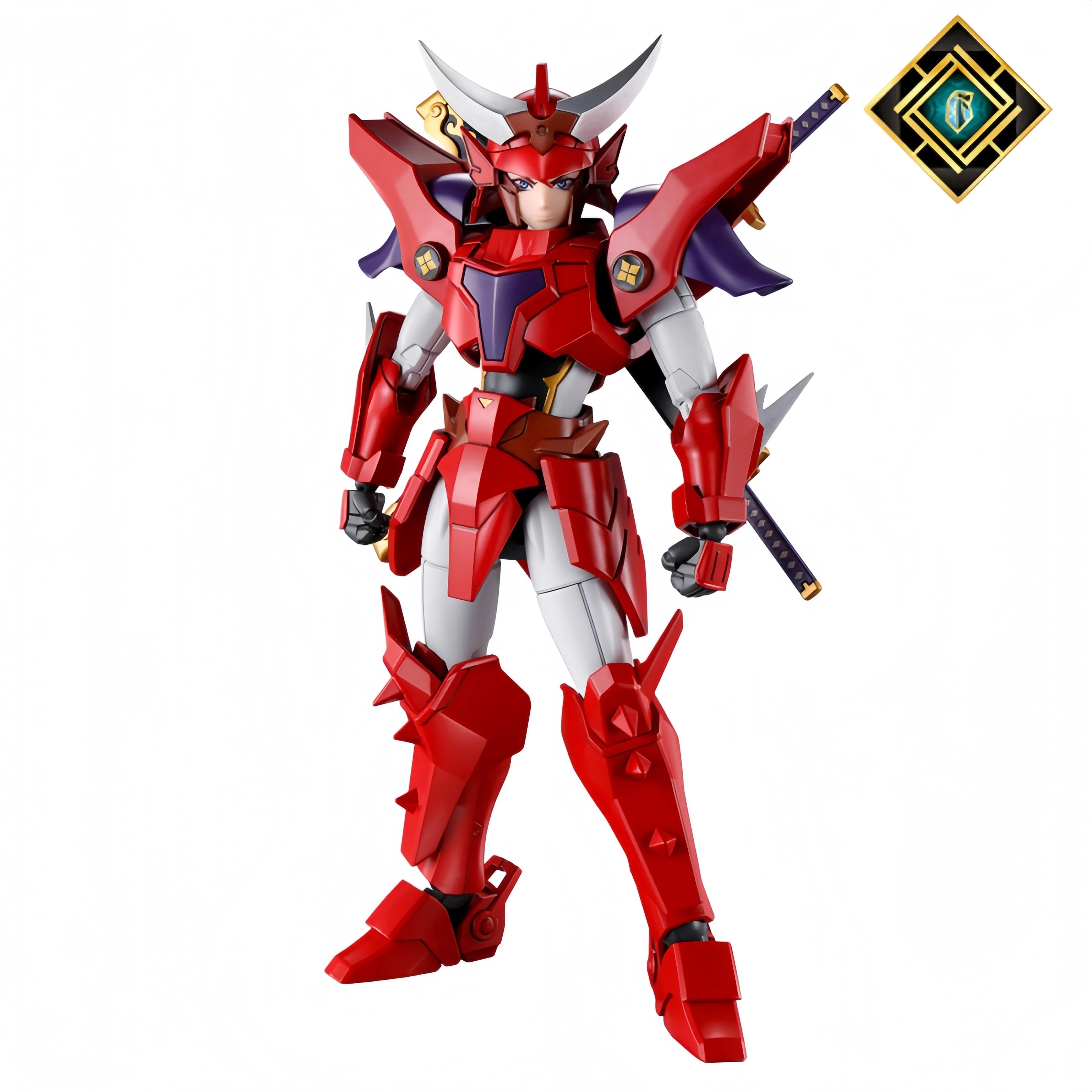 Bandai 30MF Gai of the Heat Anime Yoroi-Shinden Samurai Troopers (Ronin Warriors) Assembly Action Figure Original Model Kit