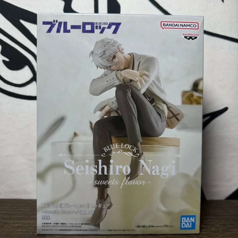 Genuine Model BANPRESTO Blue Lock 13cm Rin Itoshi Sweets Flavor Figure Anime Figurine Collections Toys Gifts