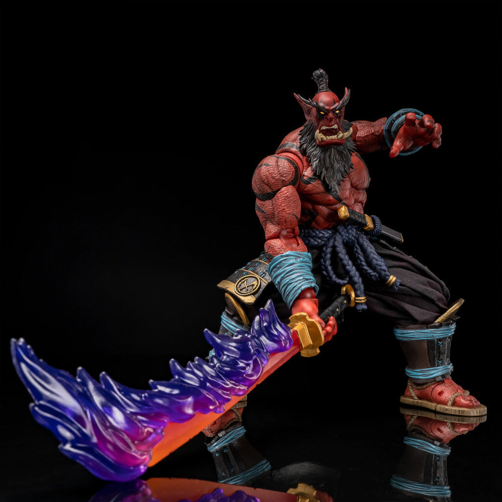 Metytoyz 2024 New Burningblade Clan Theblademaster Red Version 8" Scale 20cm Action Figure Samuro Collectible Model Gift
