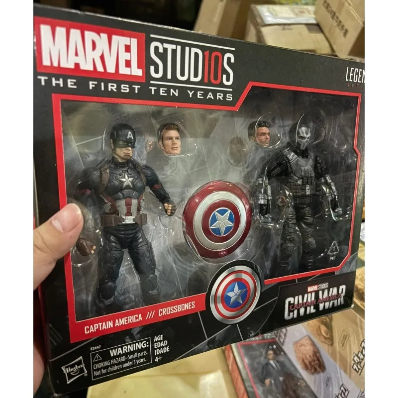 New Original Hasbro Marvel Legends Series CAPTAIN AMERICA CROSSBONES Action Figure Model Toy Birthday Gift Collection