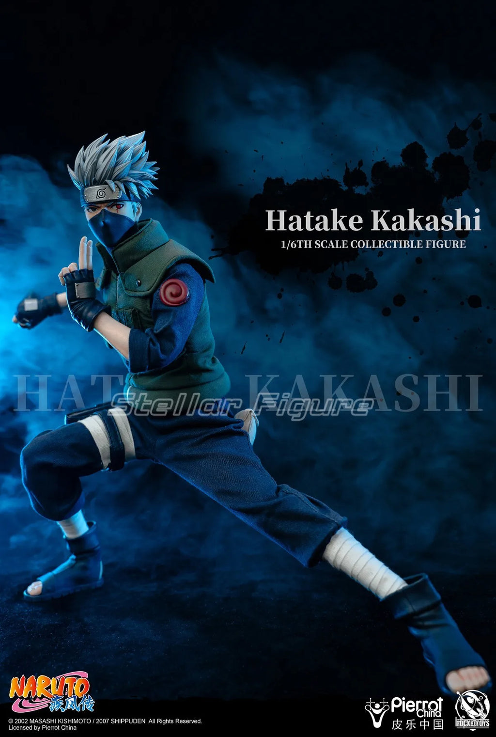 【SF】In Stock RocketToys NARUTO Shippuden Hatake Kakashi 1/6 Scale Collection Model Figures Anime
