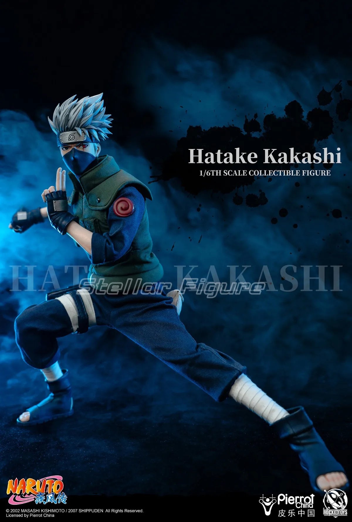 【SF】In Stock RocketToys NARUTO Shippuden Hatake Kakashi 1/6 Scale Collection Model Figures Anime