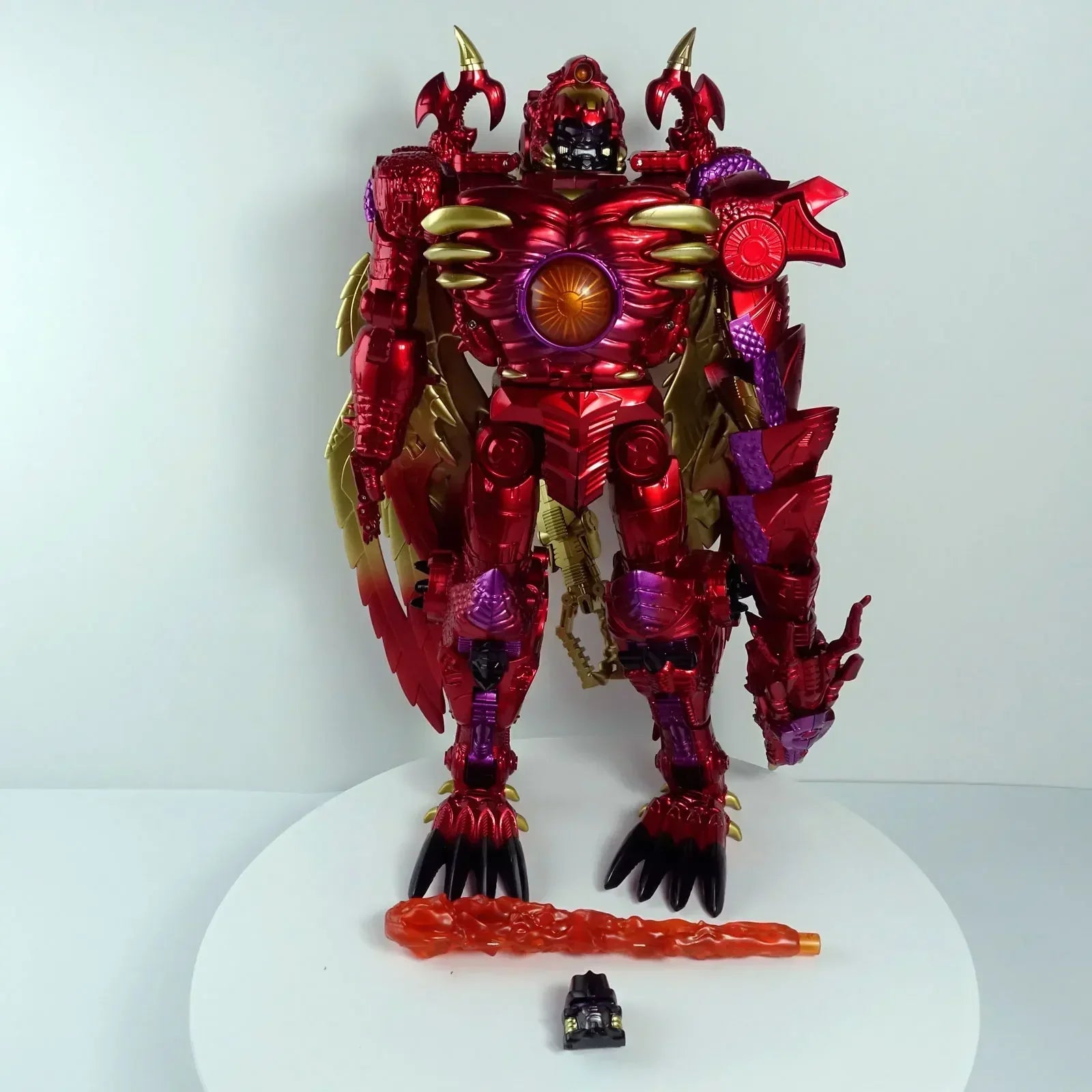 In Stock BMB Transformation Toy TAIBA RD-01 RD01 Extra Large TRANSMETAL 2 MG Red Dragon Battle Figure Model Collection Toy Gift
