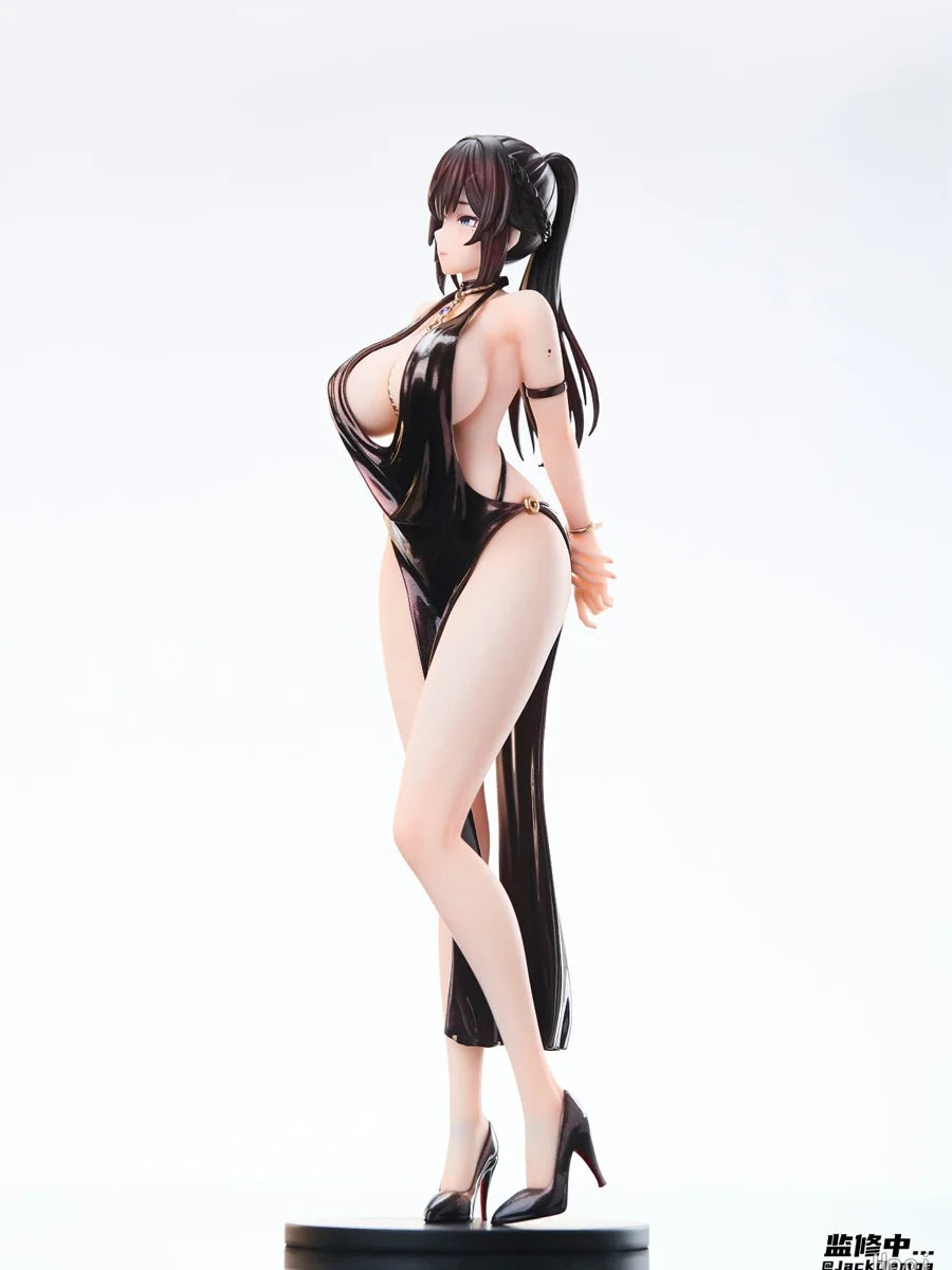 Miyamae Shiho 1/6 Scale Evening Gown Party Anime Girl Figure Boxed Collectible Model PC Case Desktop Display Decor