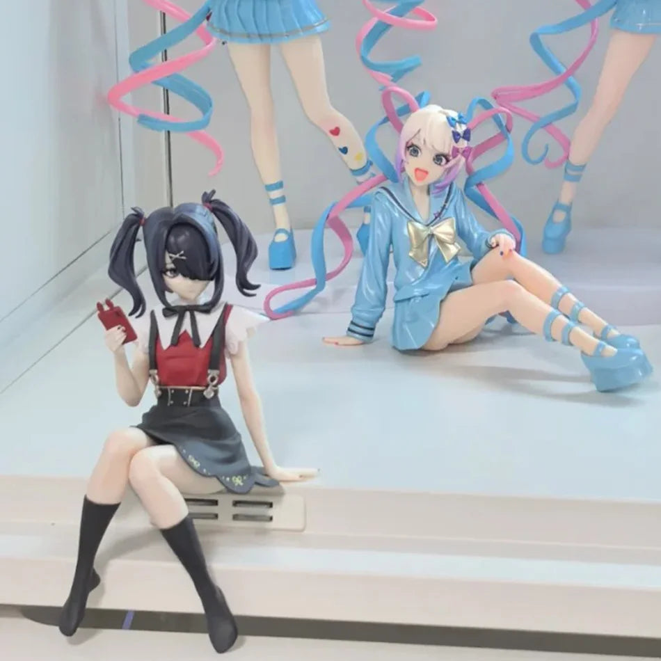 14CM Аниме NEEDY GIRL OVERDOSE Noodle Stopper Фигура KAnge Седнала Анимационна Модел Играчка Подарък Колекция Декоративни Орнаменти