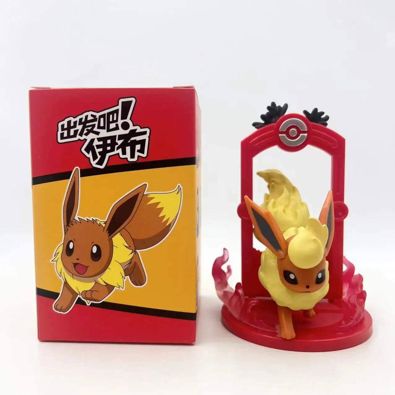 Pokemon Eeveelution Figure Set Eevee Sylveon Espeon Glaceon Leafeon Box Anime Figure Toy Children's Birthday Gift 9pcs/Set